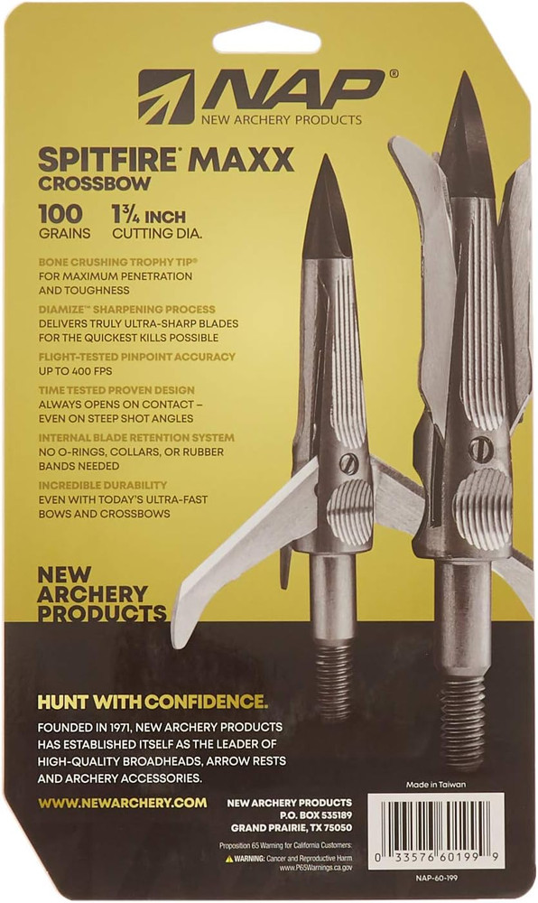 NAP Spitfire Maxx 100 X-Bow Tt 4-Pack