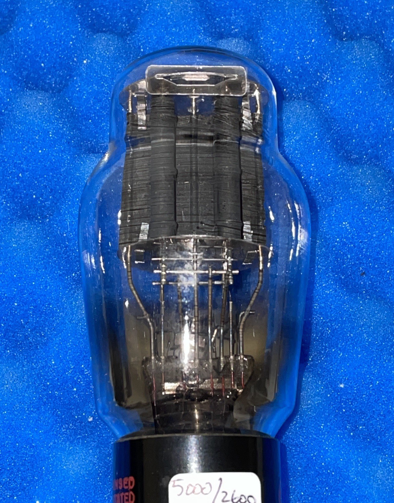ONE NOS RCA 2A3 Vacuum Tube/ U3 =1937/ Spring Top /Foil Getter/ Amplitrex TESTED