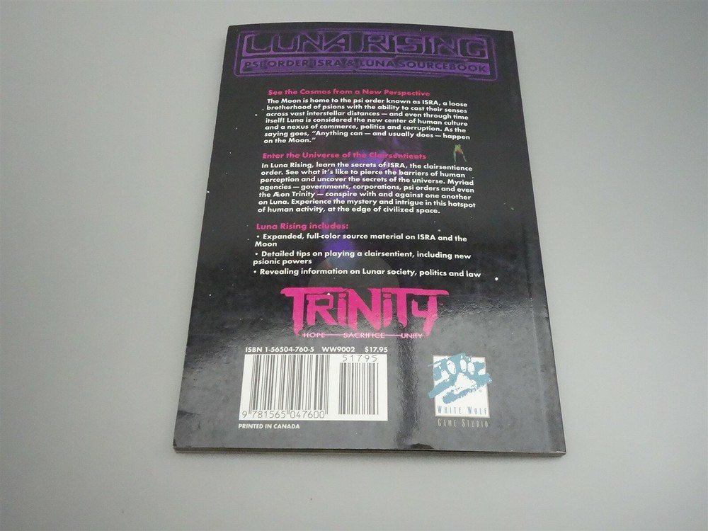 Trinity: Luna Rising - Psi Order Isra & Luna sourcebook (White Wolf)