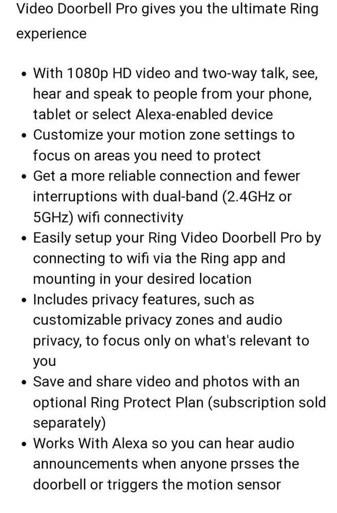 Ring video doorbell pro hardwired
