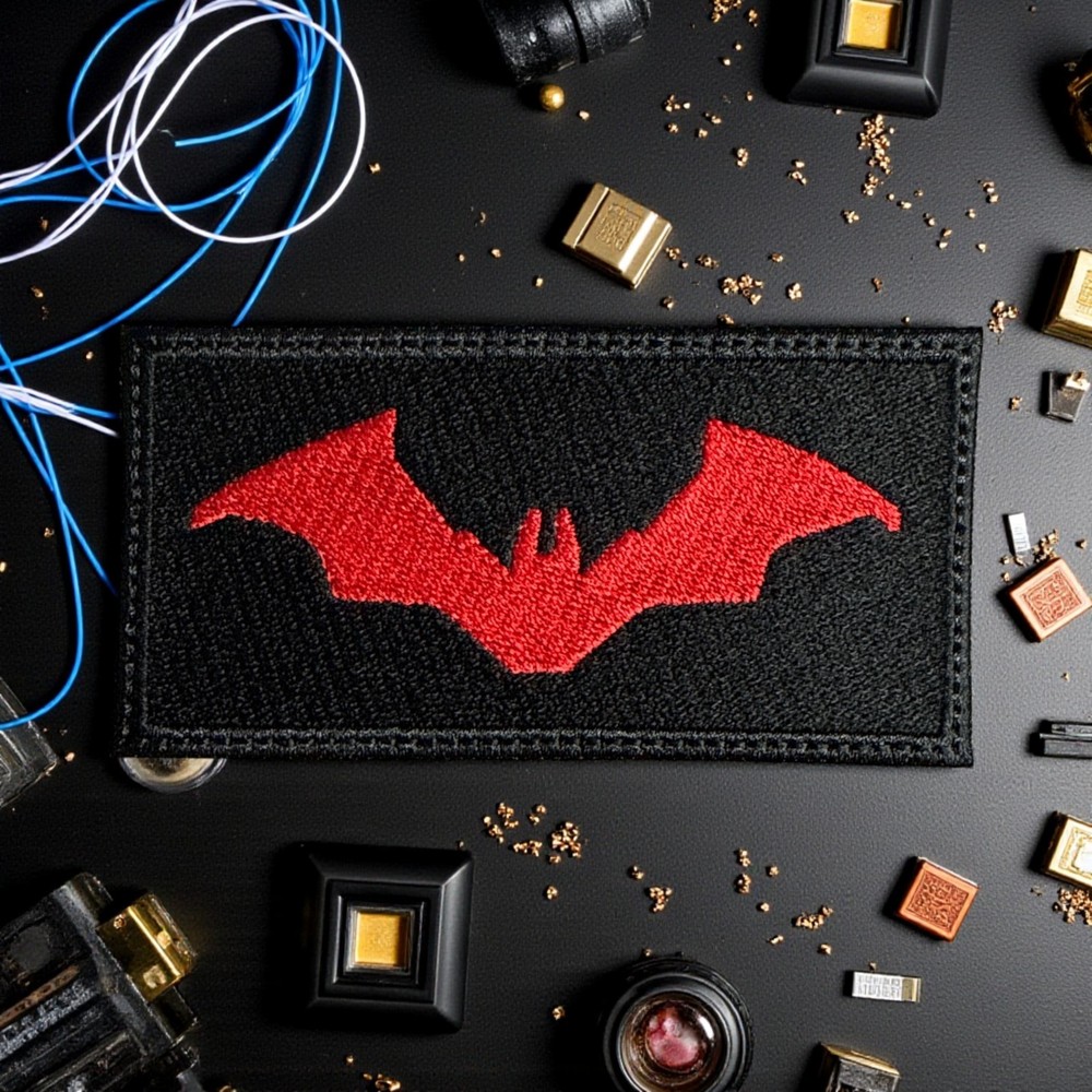 The Bat Embroidery Patch 2" X 4"