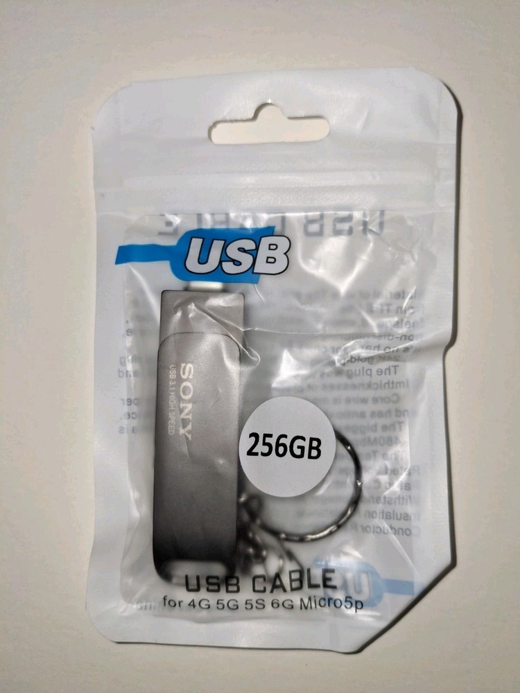 Pen Drive, 256GB, High Speed, Type C & USB