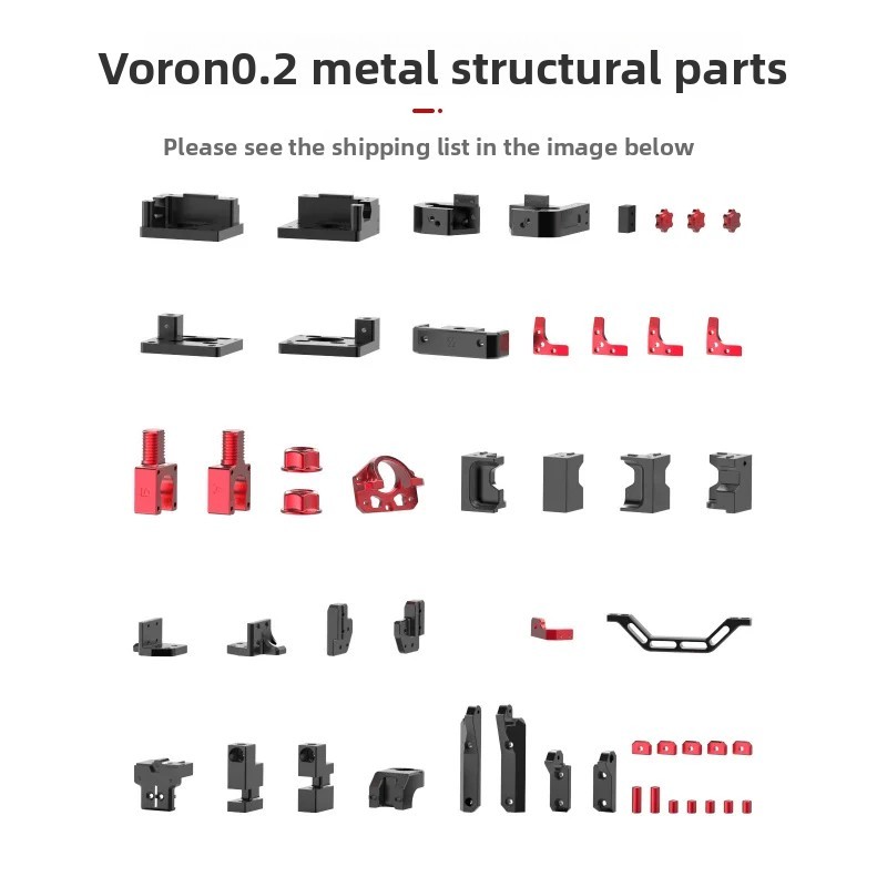 VORON 0.2 Metal Structural Components CNC Kit Compatible with R0 Version