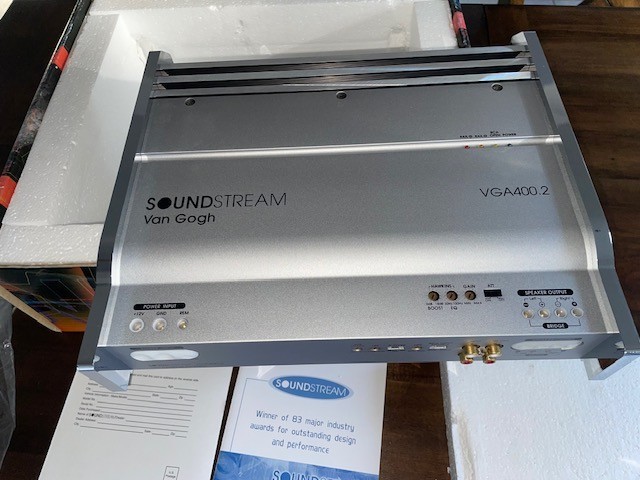 Soundstream Van Gogh VGA 400.2 Limited Edition New in the box RARE OLD SCHOOL
