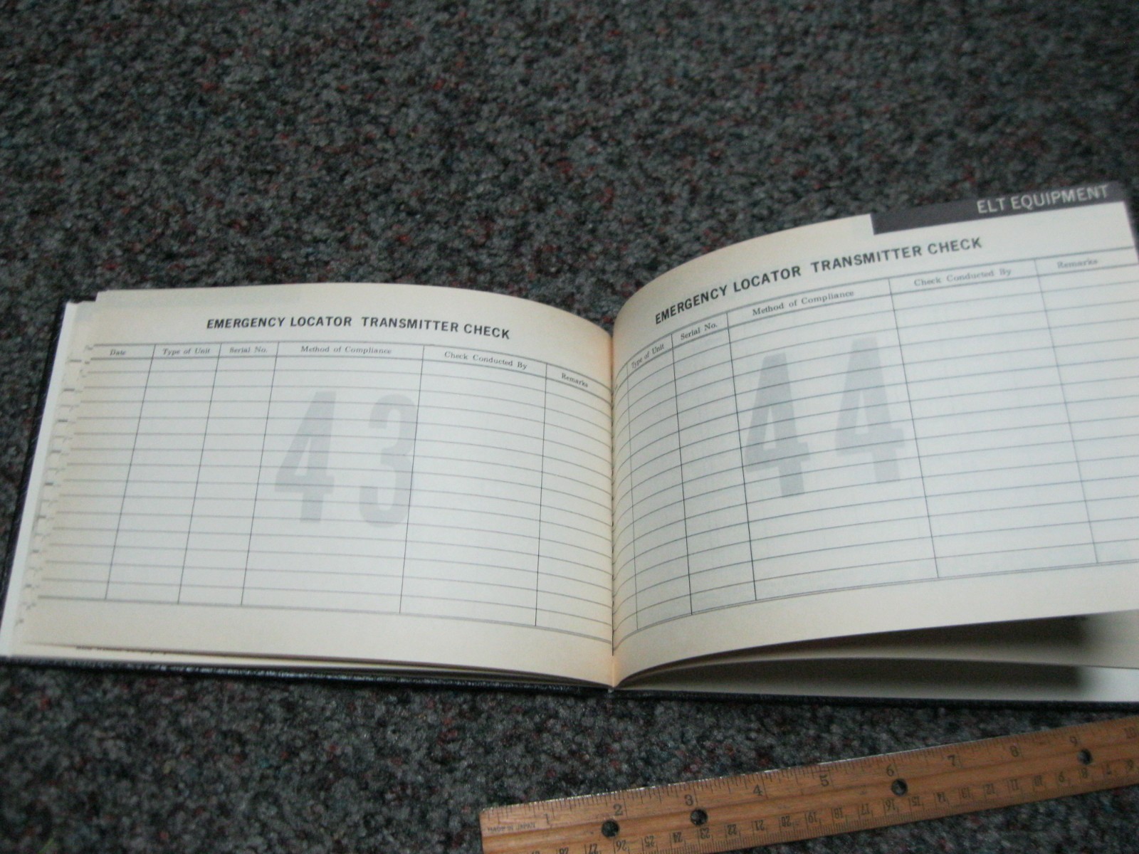 1974 Professional Aircraft Radio Log, Aviation Maintenance Foundation NEW OLD ST