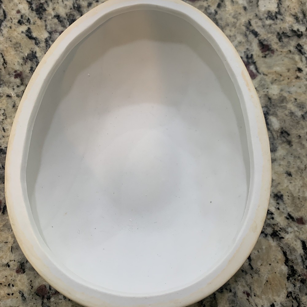 Floral Ceramic Egg Trinket Box