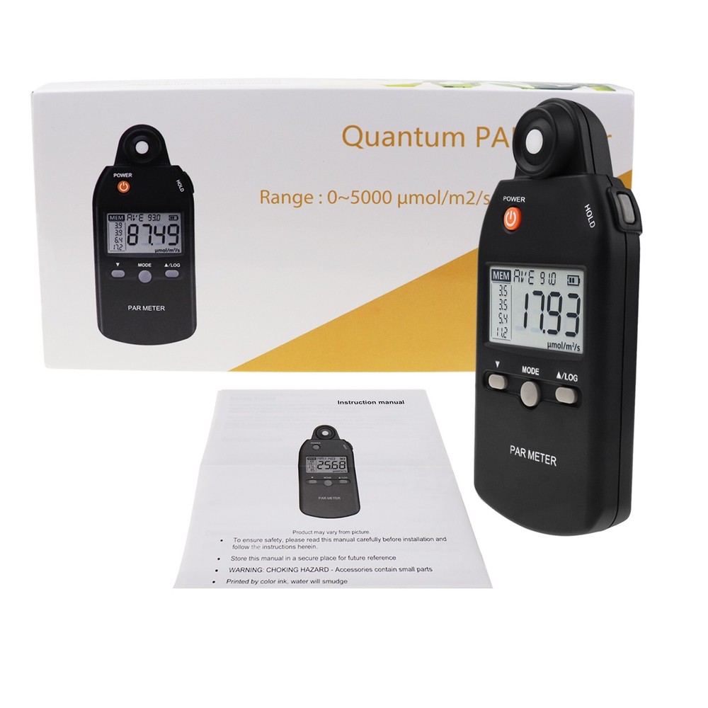 Accurate Quantum Sensor PAR Meter Full-Spectrum PPFD Tester Light Measurement
