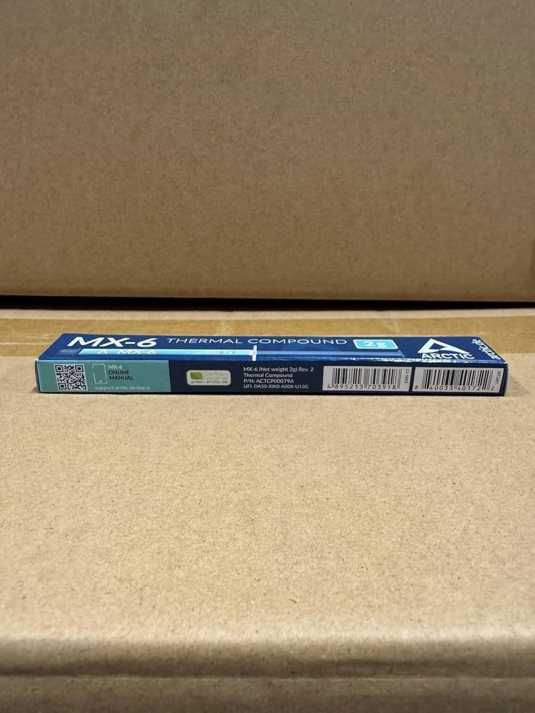 MX-6 2g Thermal Paste – High Conductivity, Non-Conductive