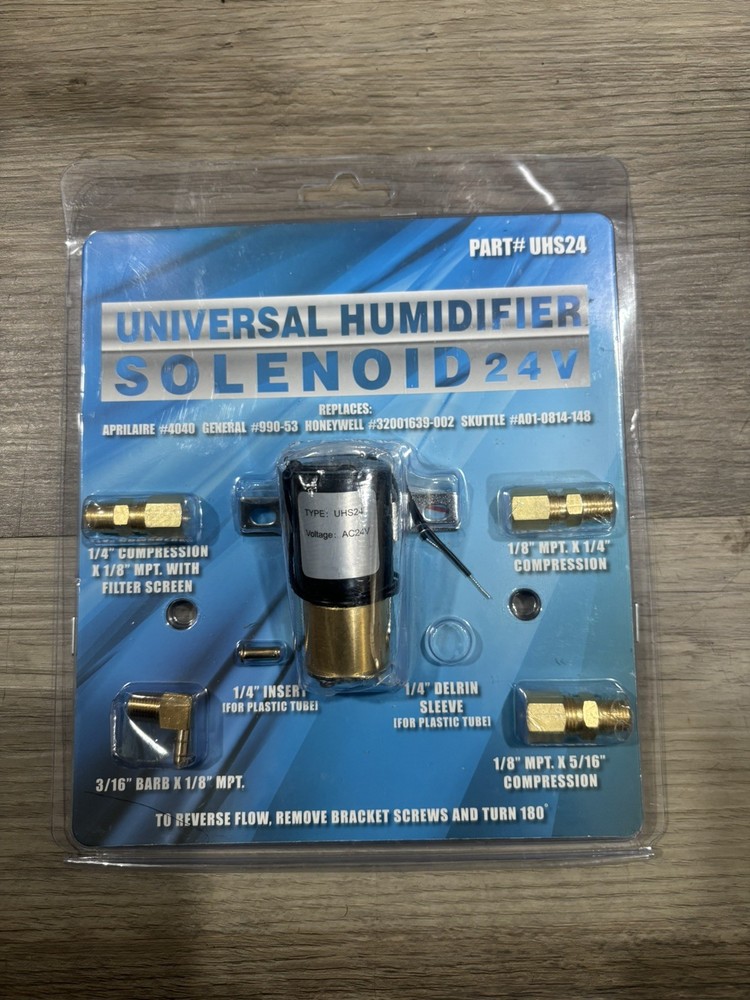 Replacement Universal Humidifier Solenoid Valve Part # UHS24