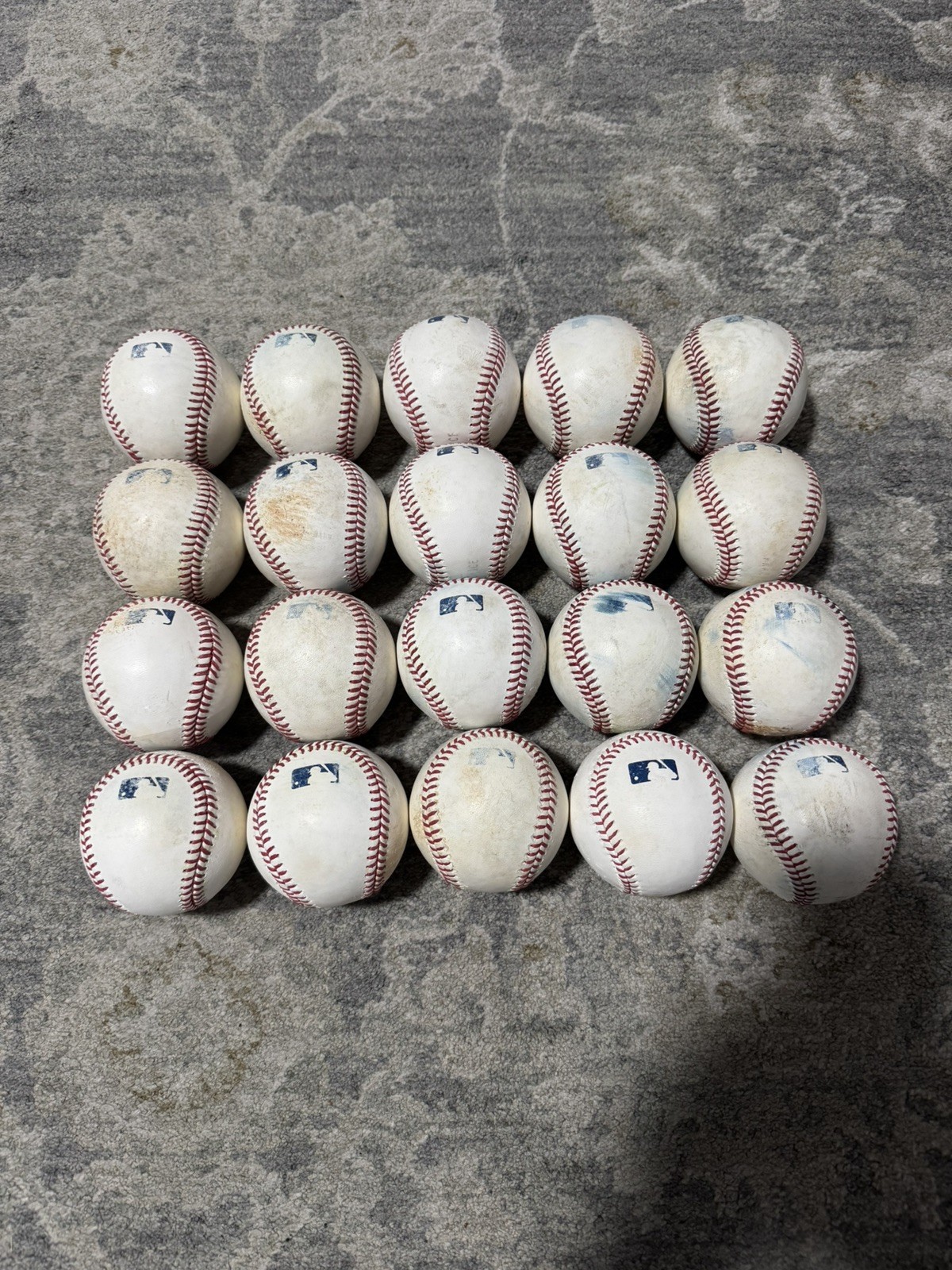 Major League Game Used Practice Balls Set of 20