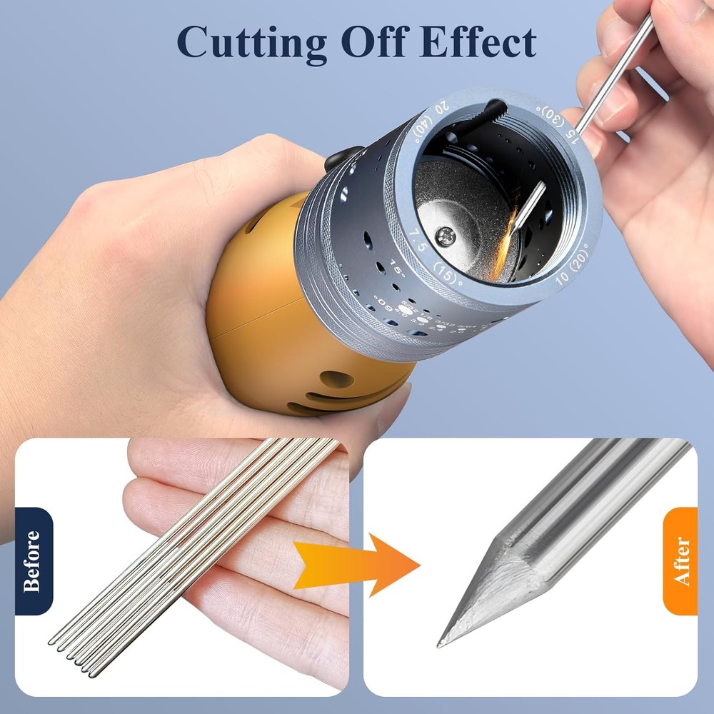 Tungsten Electrode Sharpener Grinder Head,Tungsten Sharpener for Tig Welding wit