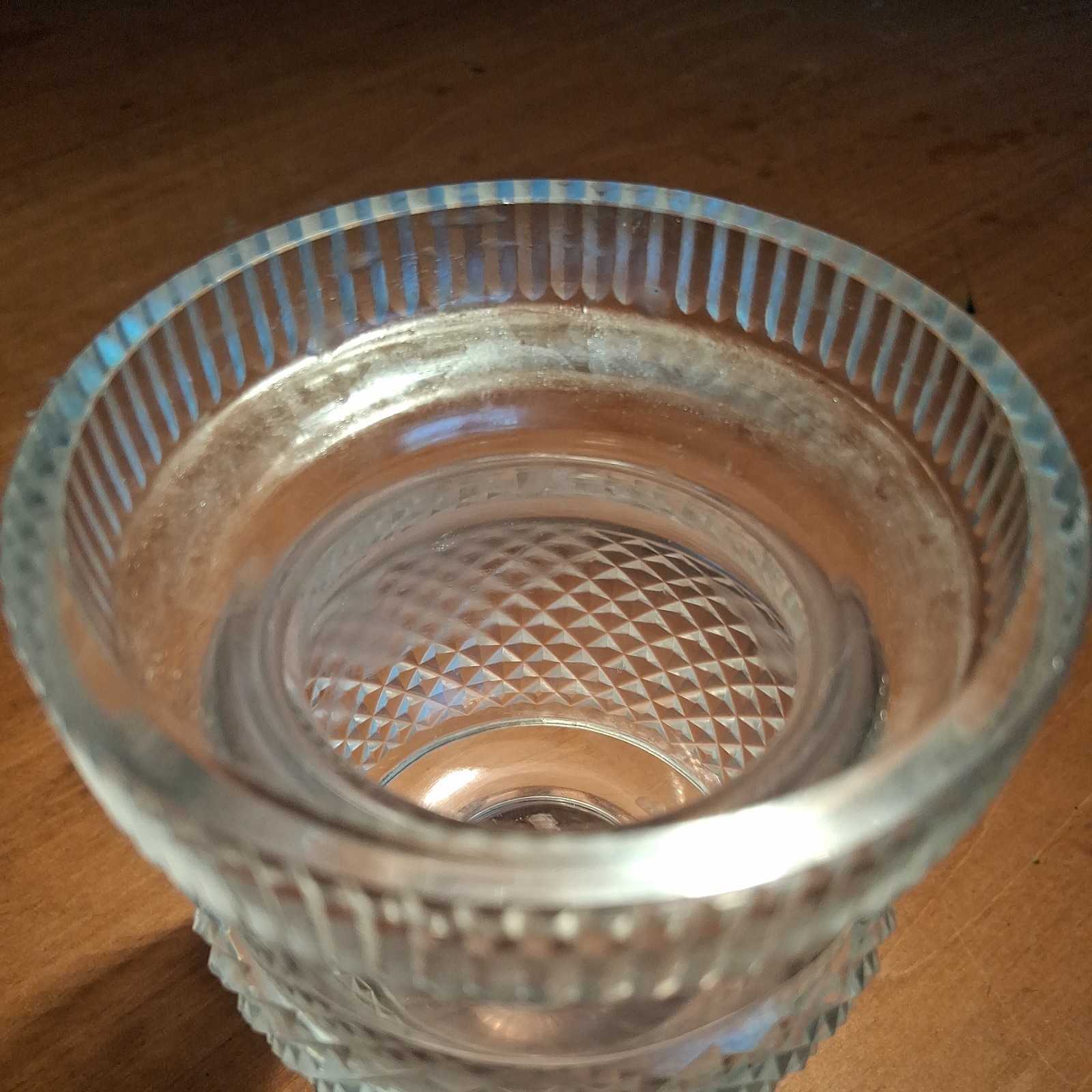 Antique ANGLO IRISH Crystal Georgian SWEETMEAT JAR