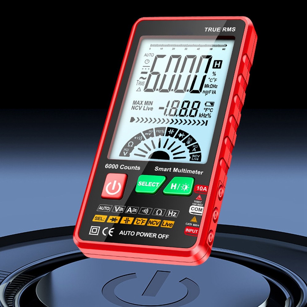 Digital Multimeter AC/DC Voltmeter Resistance Capacitance Temp Hz Meter Tester