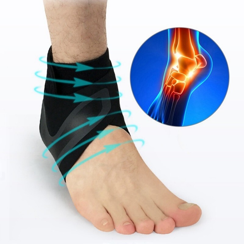 Ankle Support Brace Compression Adjustable Heel Stabilizer Foot Protector Strap