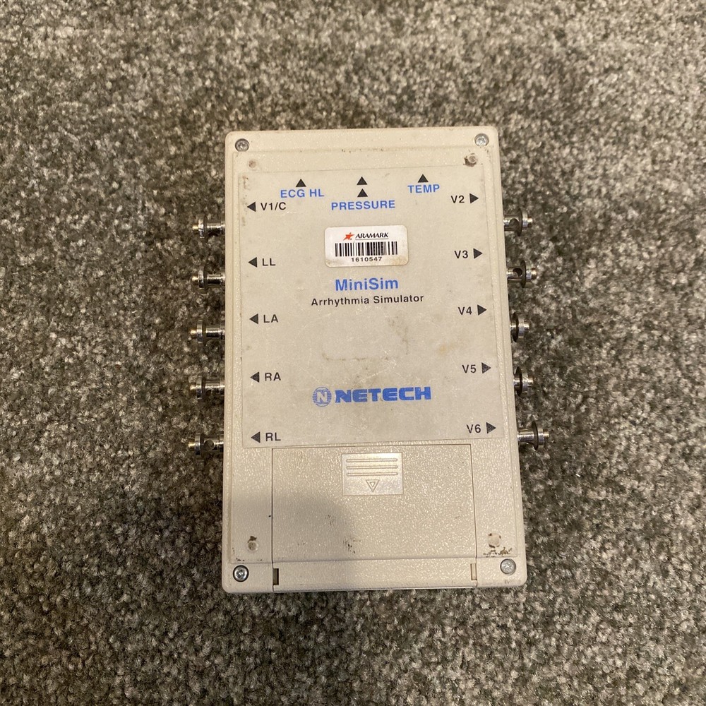 Netech MiniSim Patient ECG Arrhythmia Advanced Parameter Simulator GOOD WORKING!