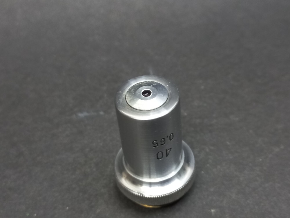 Soviet Vintage Microscope Lens LOMO 40/0,65, USSR Microscope Accessories
