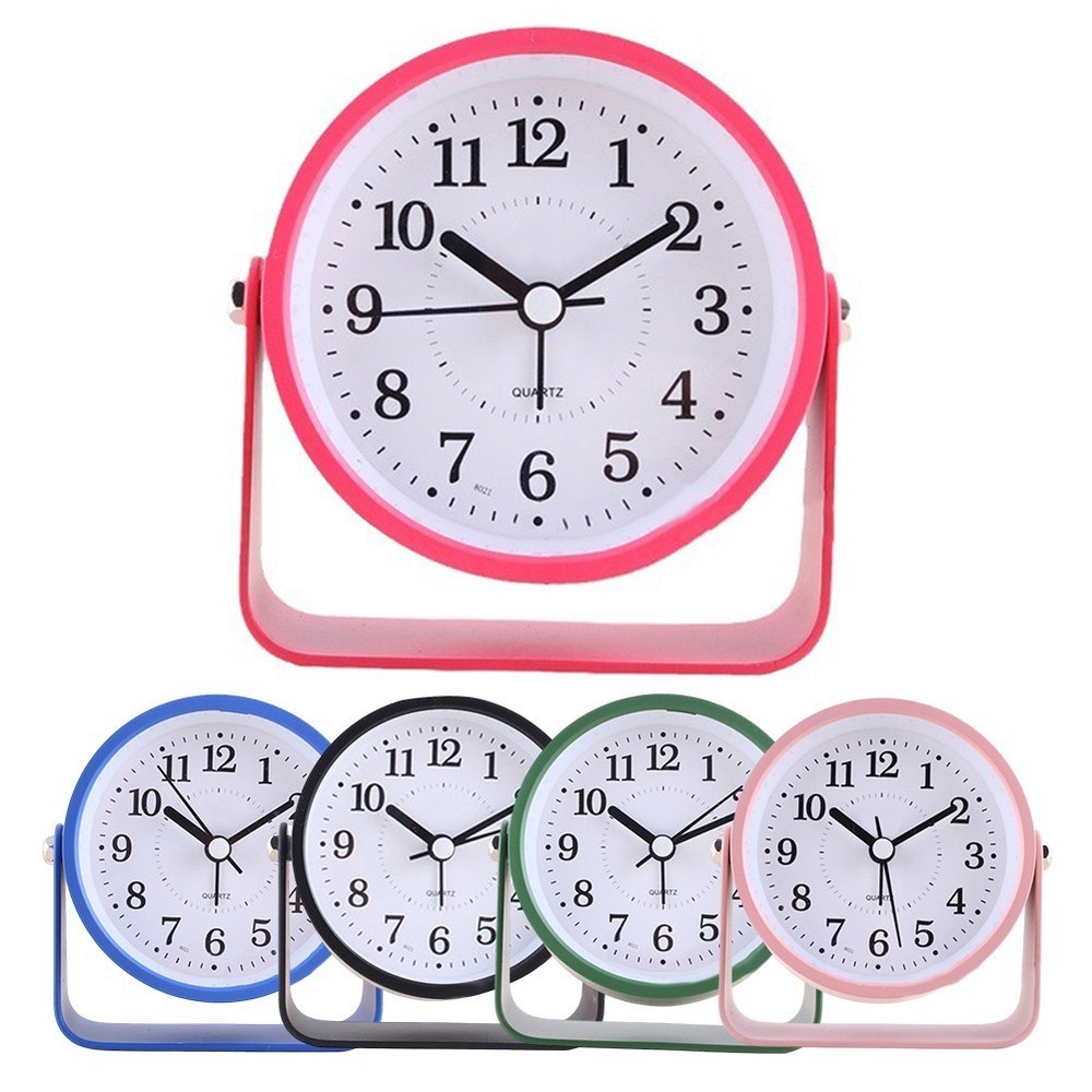 Silent Sweep Second Hand on this Compact 9CM Metal Desktop Alarm Clock