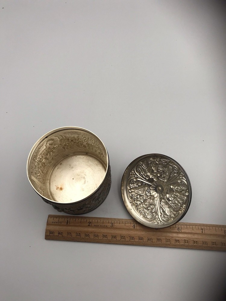 1962 Netherlands Douwe Egbert Silver Tea Caddy