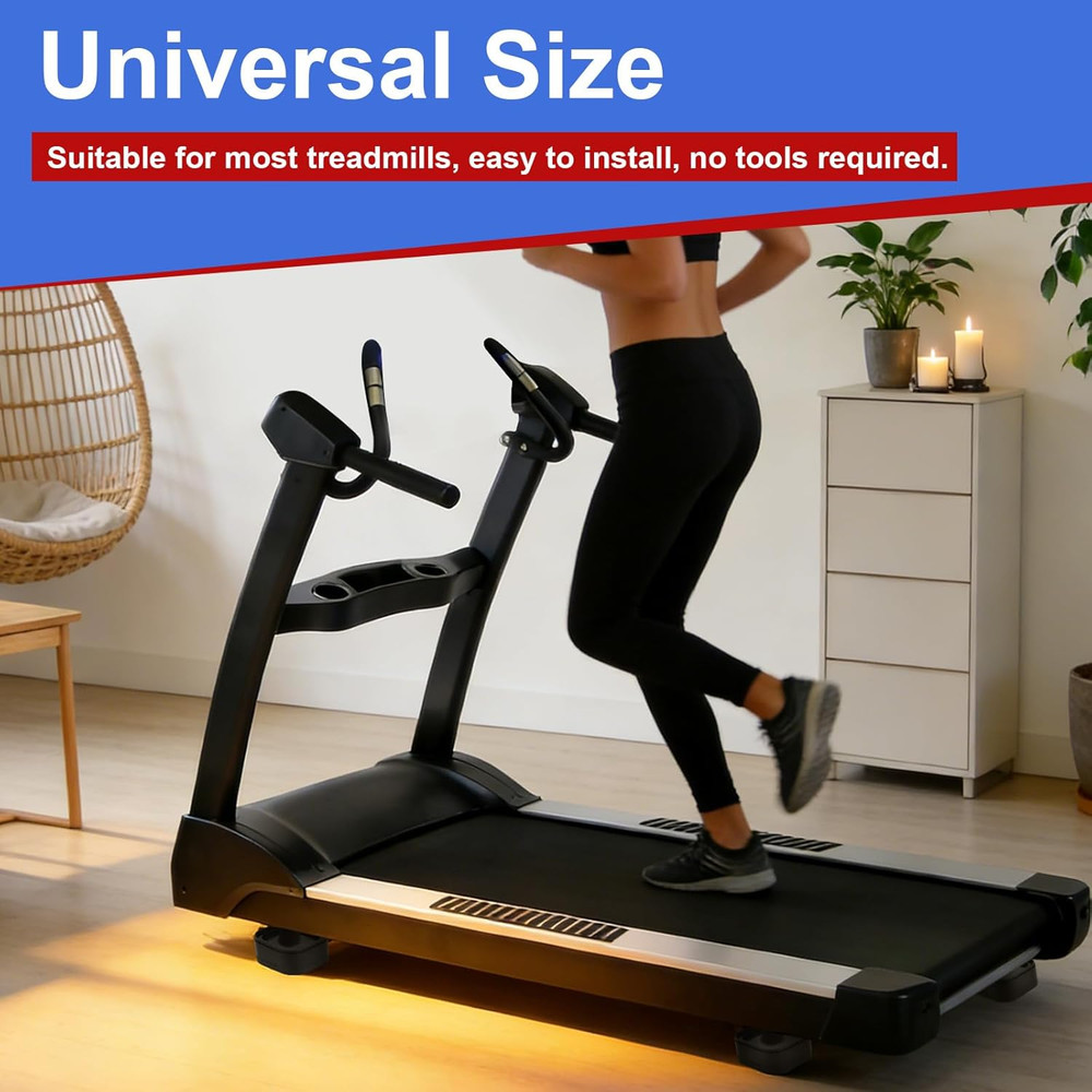 Adjustable Treadmill Incline Riser Blocks - 4 Pack Non-Slip Accessories