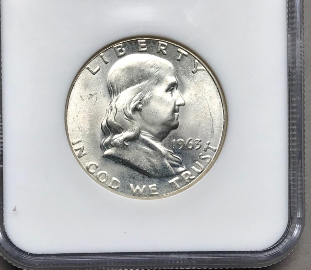 1963 Franklin Half Dollar NGC MS65
