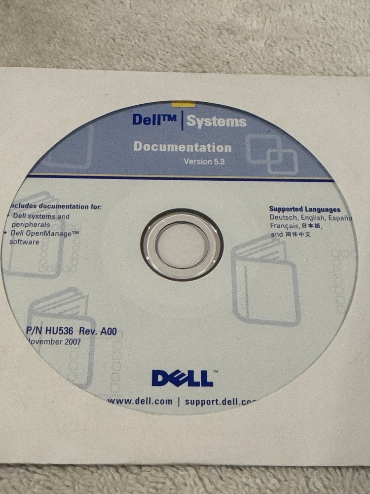 Dell PowerEdge Documentation Version 5.3 - CD ONLY IN VERY GOOD CONDITION!!!