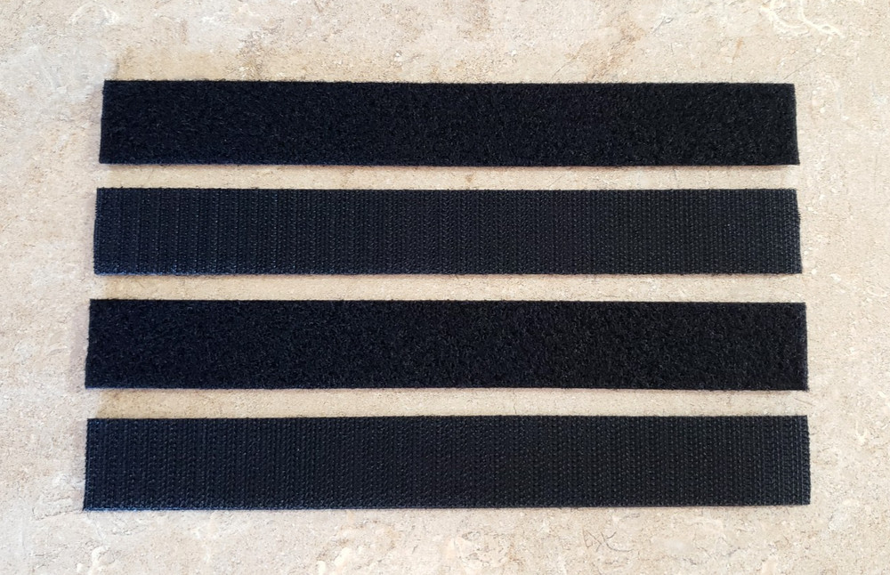 Four 8 x 1 inch Hook and Loop Extension Straps