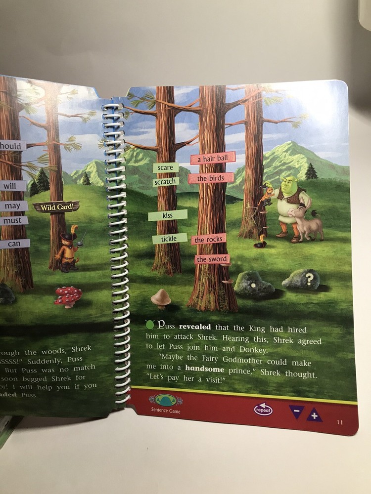 Shrek 2 LeapPad Learning Interactive Book Cartridge 2nd Grade Game Reading