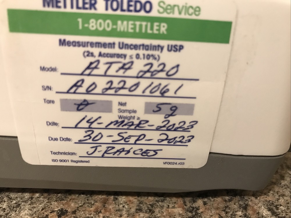 TORBAL ATA220 PRECISION DIGITAL COMPACT BENCH SCALE 220G