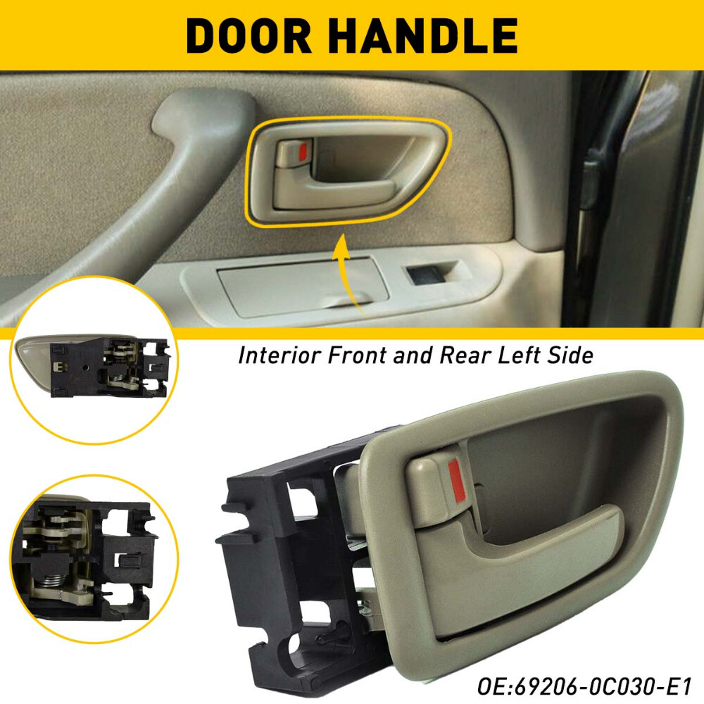 Inside Left Driver Door Handle for Sequoia 01-07 04-06 Tundra Crew Cab EOA