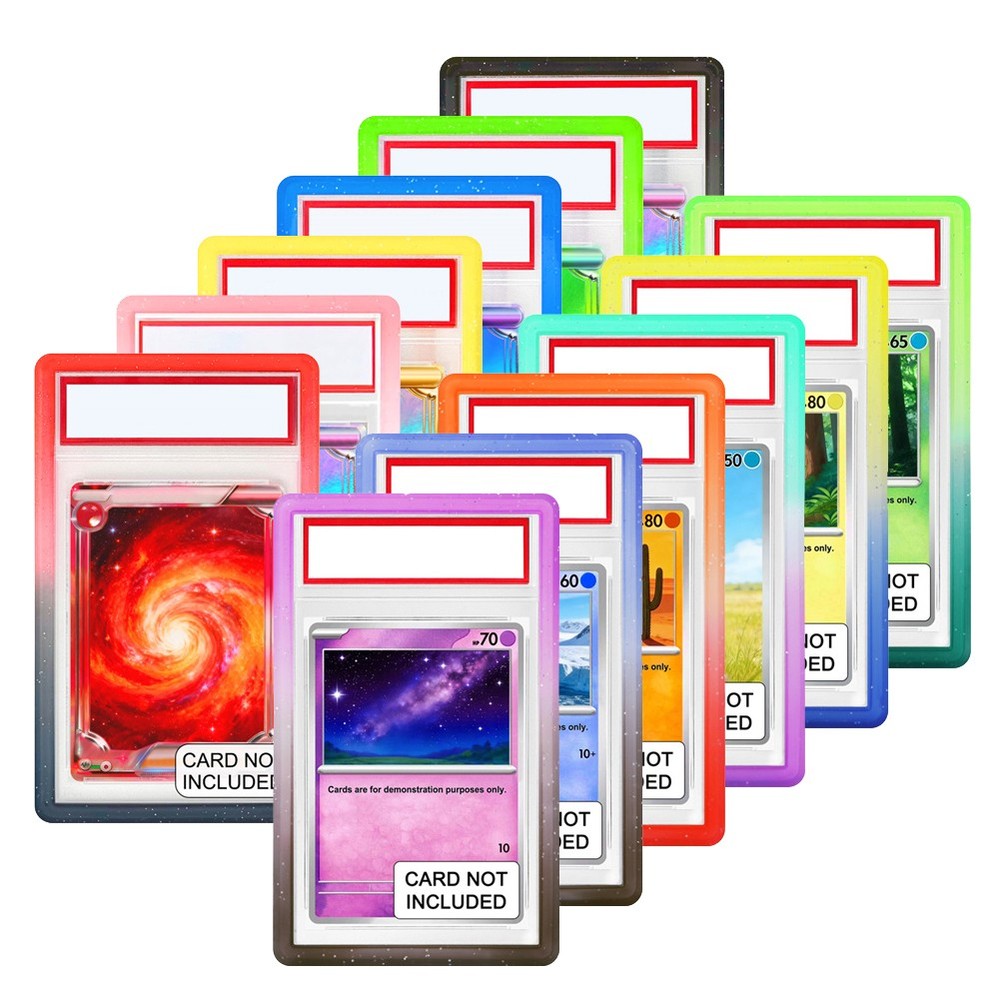 Silicone & TPU Bumper Guard Slab Edge Protector Stackable For PSA Graded Cards