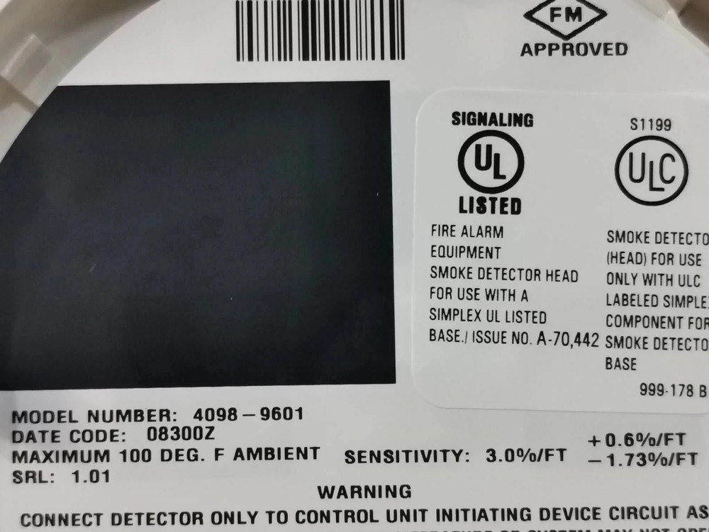 Simplex 4098-9601 SMOKE DETECTOR HEAD