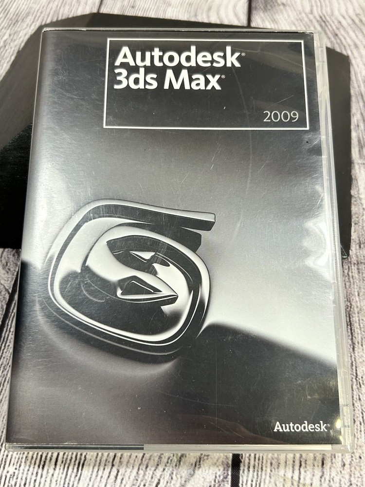 Autodesk 3ds Max 2009 Software Box & Discs PC 3D Modeling No Product Key