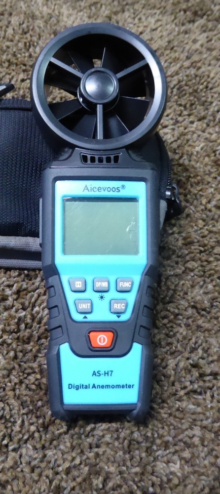 H7 Digital Anemometer Handheld Wind Speed Meter for HVAC, Measures Wind Speed