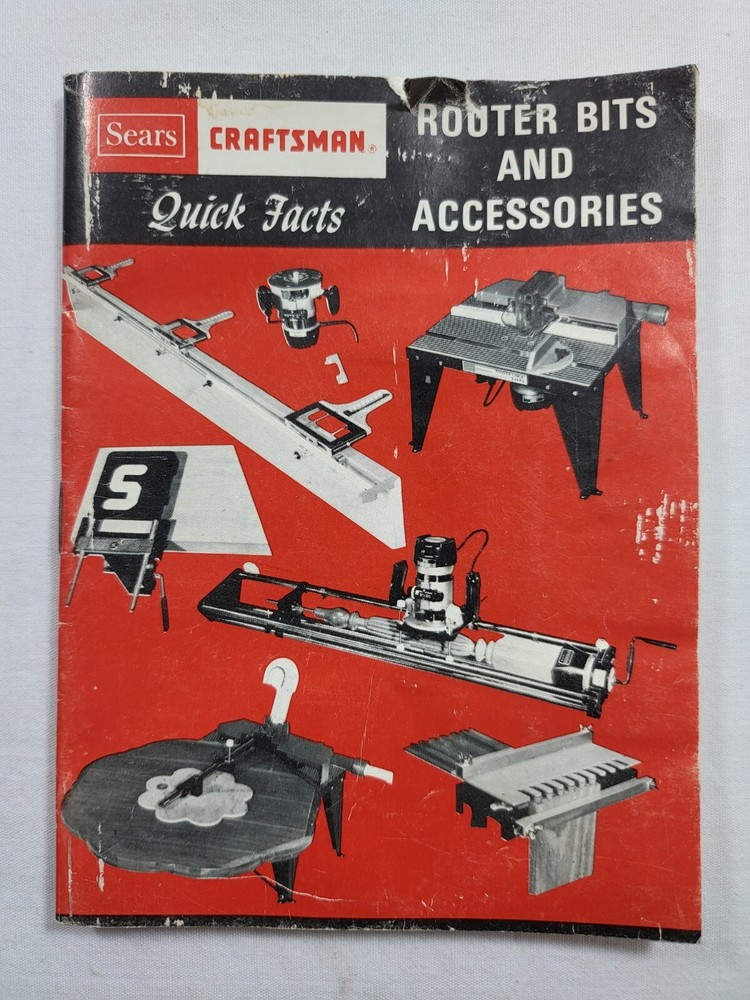 1973 - 1982 Sears Craftsman Router Bits & Accessories