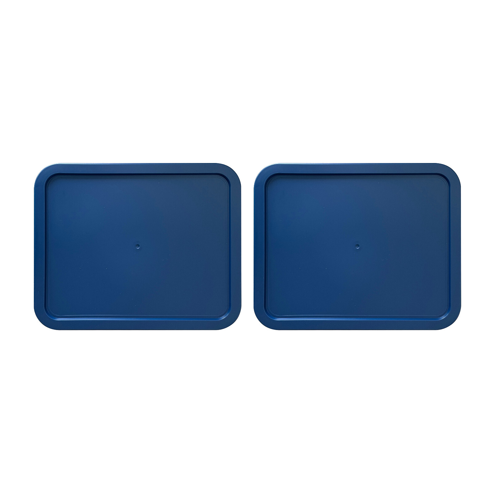 Replacement Lid for 6-CUP Pyrex Cover Rectangle (6.75" x 8.75") NAVY (2-Pack)