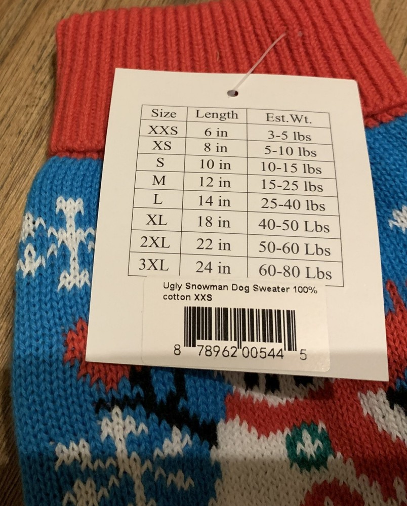 Snowman Sweater - Dog