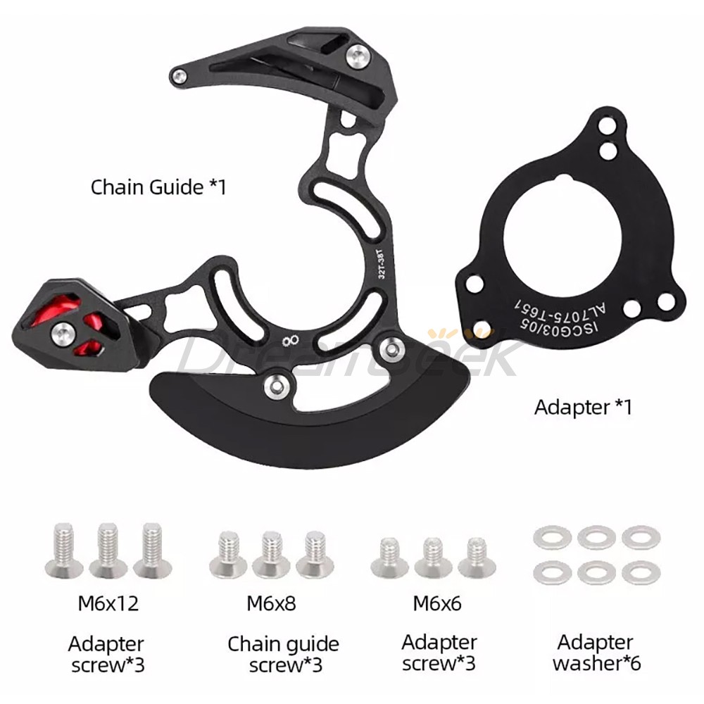 Bicycle Chain Guide Single Disc Mountain MTB Bike 32T-38T Protector System Plate