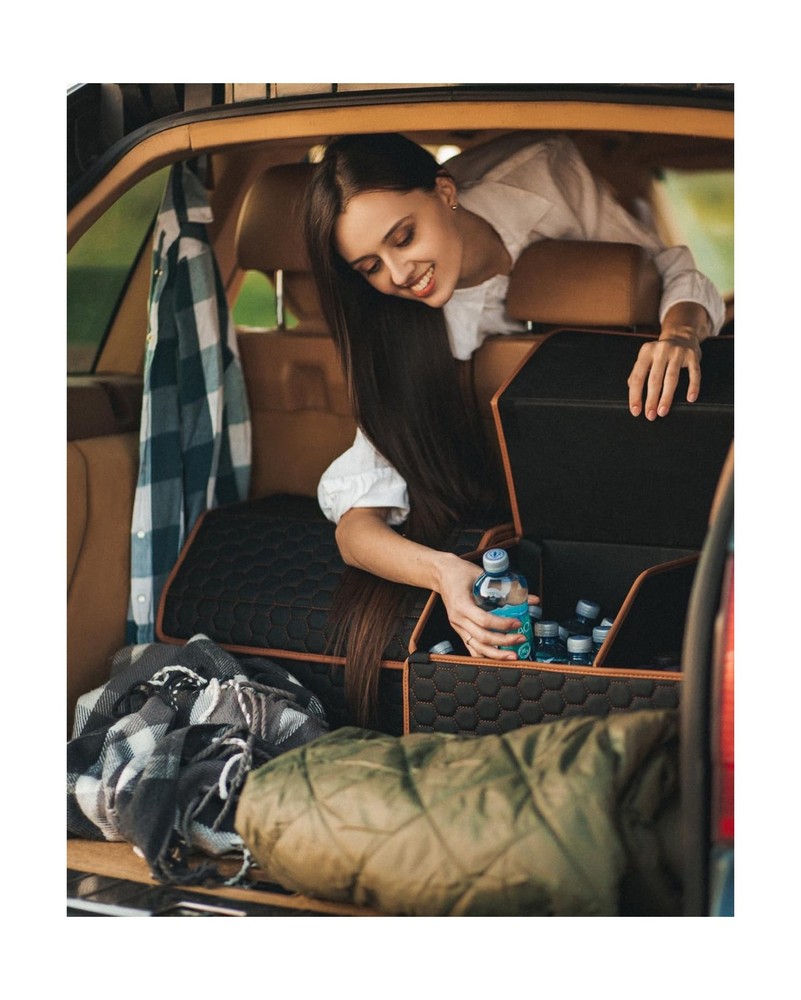 Owleys Foldable Trunk Organizer for Car Storage - Collapsible Auto Trunk Orga...