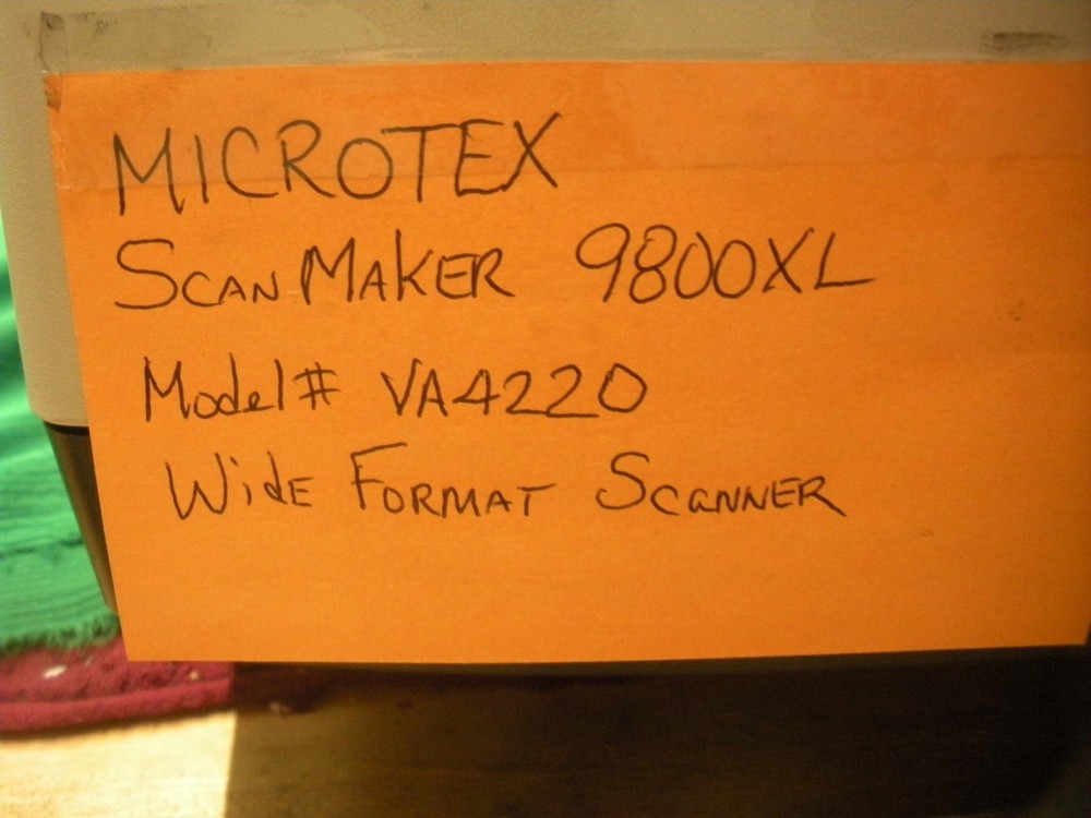 MICROTEK ScanMaker 9800XL Wide Format Scanner MRS-3200A3