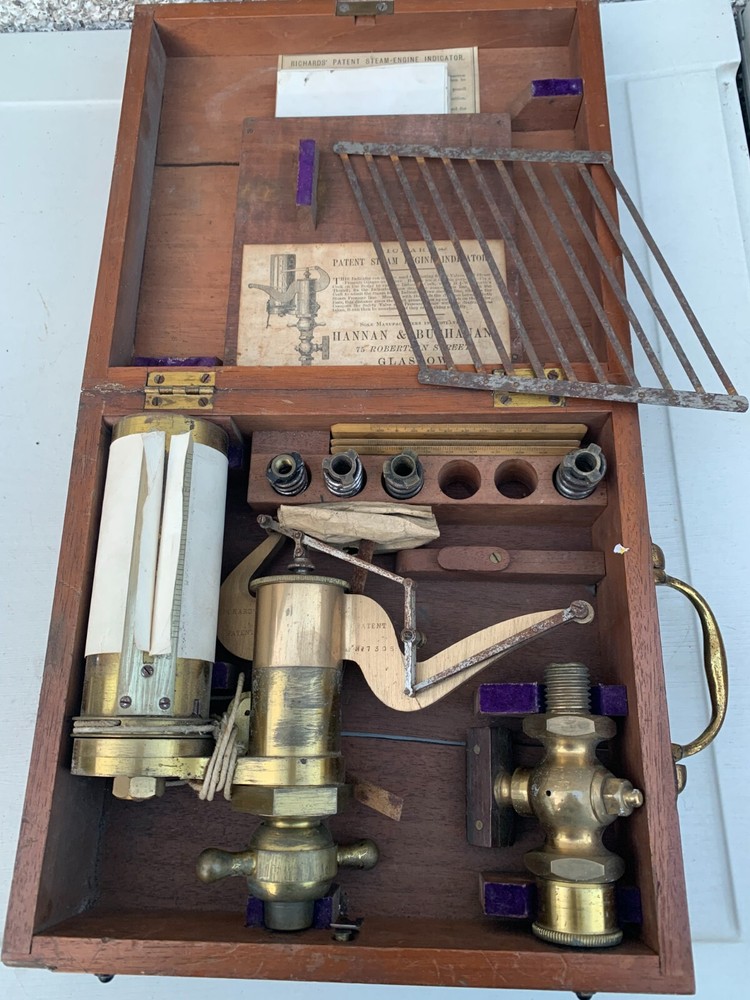 ANTIQUE STEAM ENGINE INDICATOR HANNAN & BUCHANAN