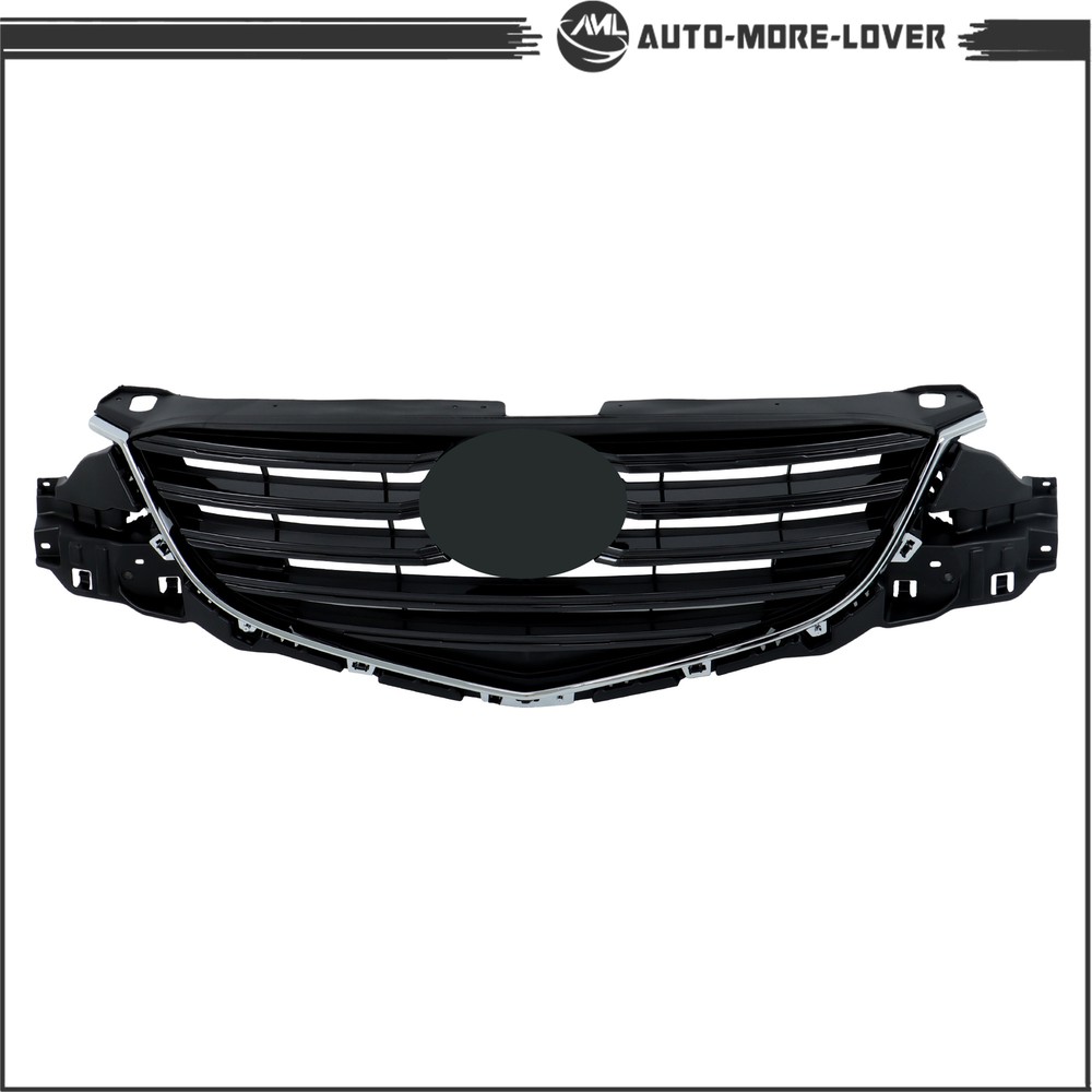 MA1200208 Front Bumper Upper Grille For 2015-2016 Mazda CX-5 Gray+Chrome Plastic