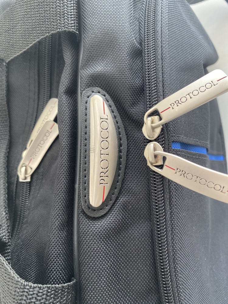 Protocol Computer Bag Two Compartments Black/Blue by JC Penny Company