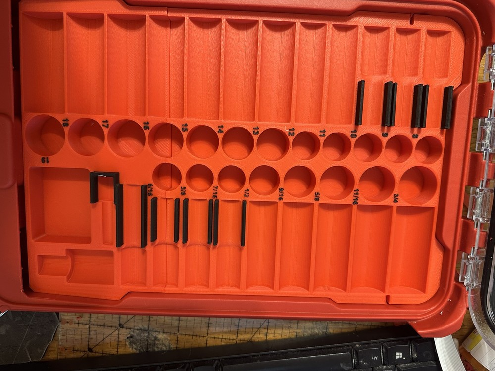 Milwaukee 3/8 inch 43 pc Impact Socket Packout Tray (Insert Tray only)