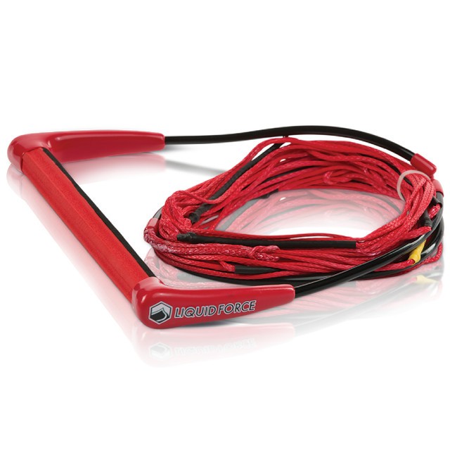 Liquid Force Comp EVA Combo Handle Rope Red 65'