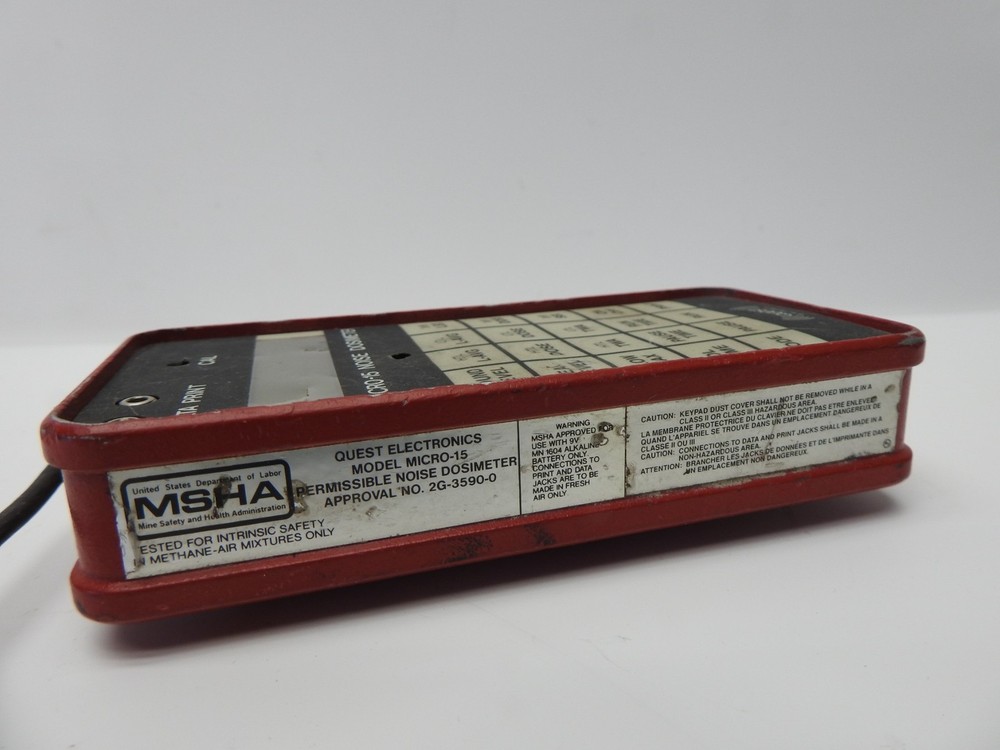 Quest Electronics Model Micro-15 Permissible Noise Dosimeter - Used