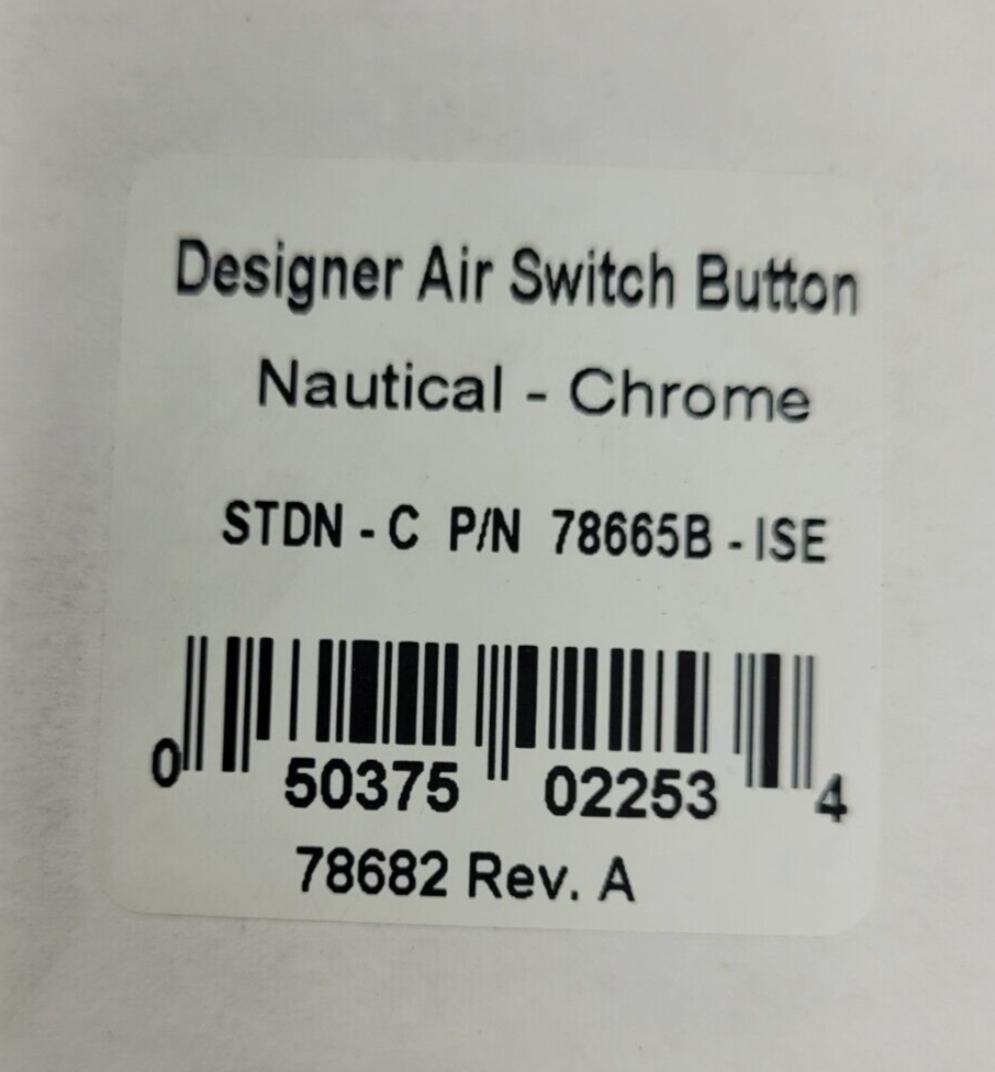 InSinkErator 78665B-ISE Decorative Air Activated Nautical Switch Button - Chrome