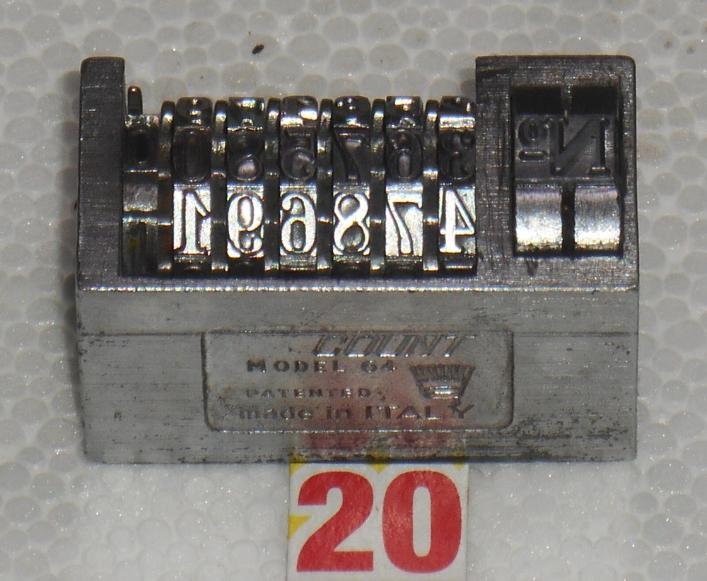 COUNT | letterpress numbering machine | 20
