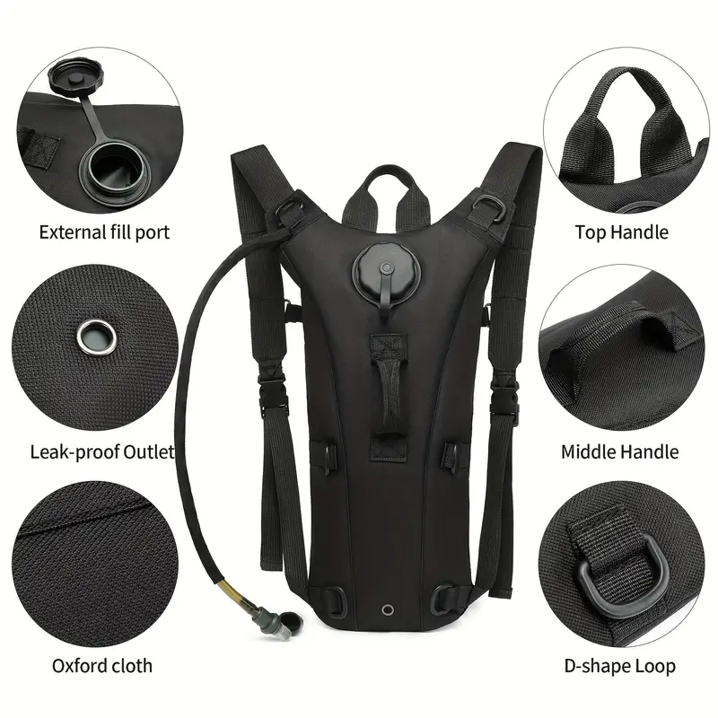 3L Water Bladder Bag Hydration System Backpack Drinking Pack for Cycling Hiking