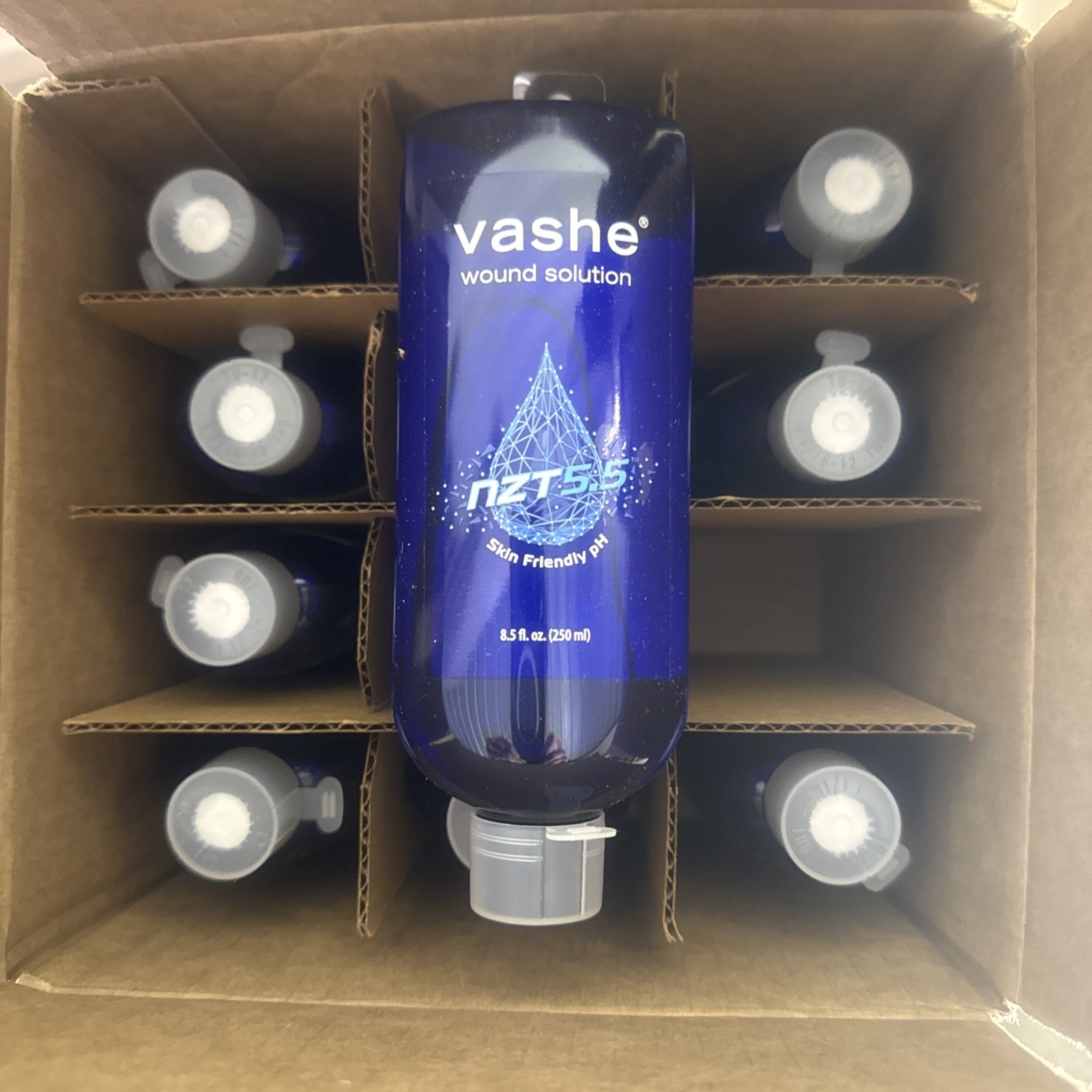 Box of 12 Vashe Skin Wound Cleanser Solution - 8.5 oz. Bottle(FREE SHIPPING)