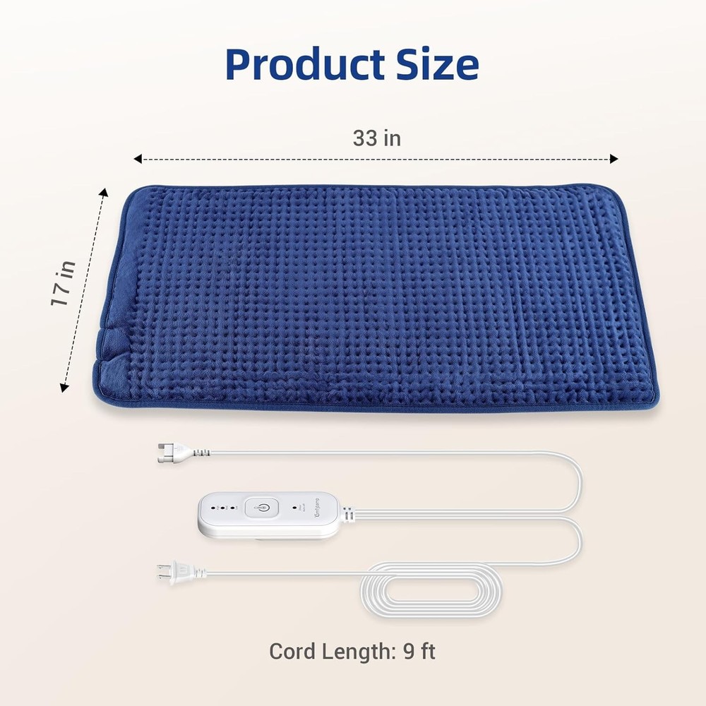 Washable Electric Heating Pad, FSA HSA Approved